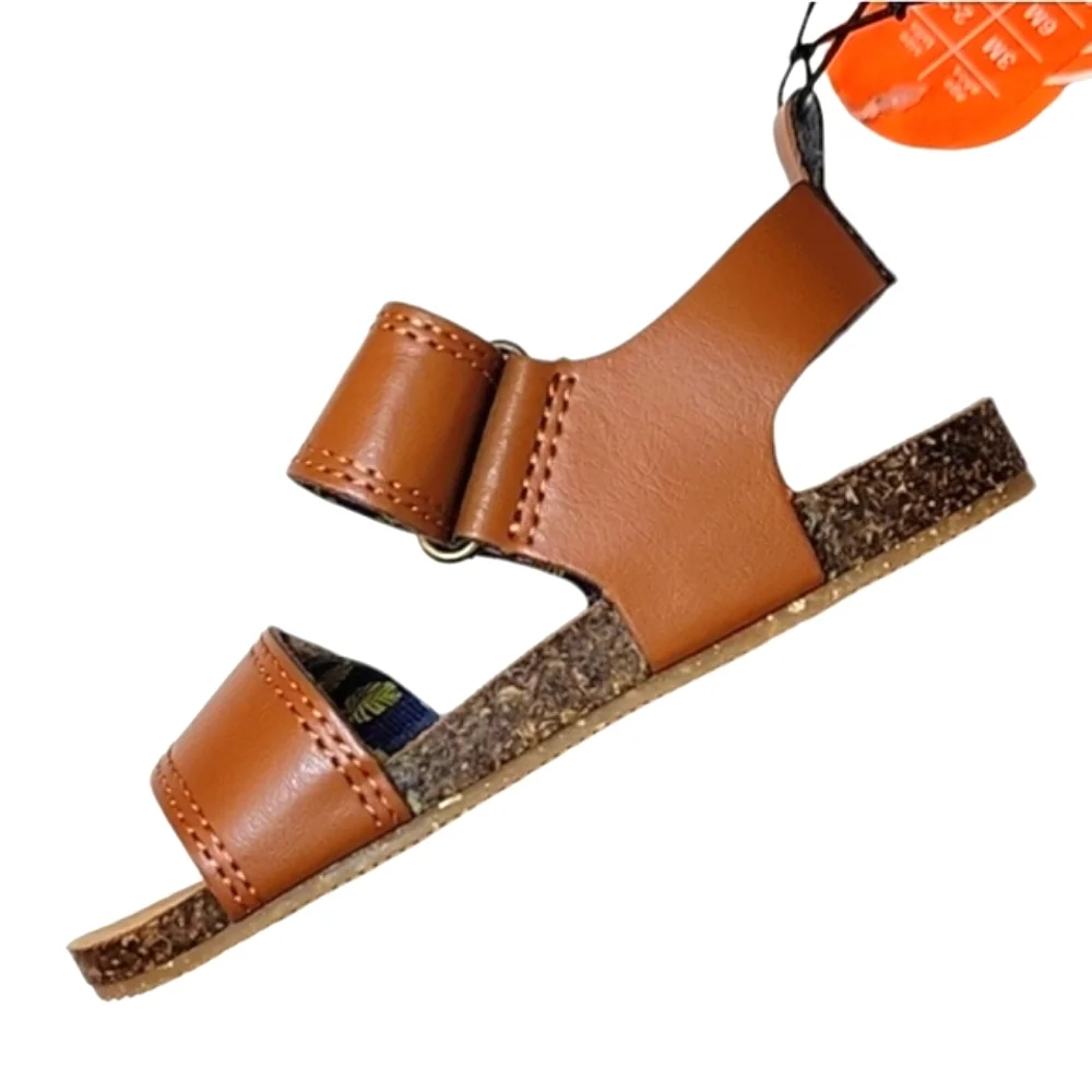 NEW - NWT Wonder Nation Unisex Baby Footbed Sandals, Size 6